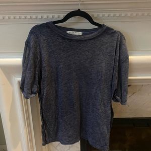 Free People Blue Size M T Shirt